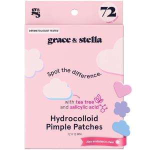 imagegrace ampamp stella Award Winning Acne Device  Pimple Patches for Face  FSA HSA Hydrocolloid Acne Patches  Absorbs Zits Reduces Redness  Cute Patches DermatologistTested Vegan Multishape 36 CountFeelGood 72Pack