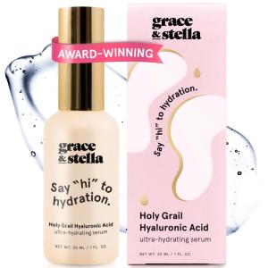 imagegrace ampamp stella Award Winning Hyaluronic Acid Serum 50ml17 fl oz Hydrating Hyaluronic Acid Serum for Face  Acido Hialuronico for Women  Remove Fine Lines Wrinkles Anti Aging  Vegan Skincare30ml Pump Travel Size