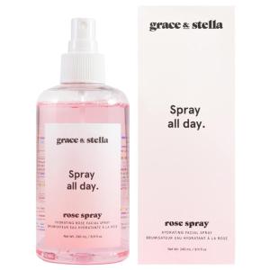 imagegrace ampamp stella Award Winning Rose Water Facial Spray 240ml  Vegan  Rose Water Spray for Face  Rosewater Spray Toner Rose Hydrosol  Rose Spray Facial Mist  Rosewater Spray Toner Rose Hydrosol240ml