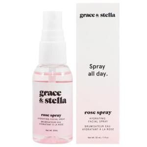 imagegrace ampamp stella Award Winning Rose Water Facial Spray 240ml  Vegan  Rose Water Spray for Face  Rosewater Spray Toner Rose Hydrosol  Rose Spray Facial Mist  Rosewater Spray Toner Rose Hydrosol30ml Travel Size