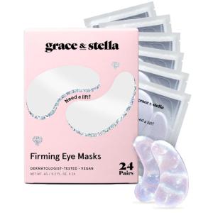 imagegrace ampamp stella Caffeine Under Eye Patches  Awakening Eye Patches for Puffy Eyes and Dark Circles  Under Eye Mask Patches with Niacinamide ampamp Hyaluronic Acid  Vegan CrueltyFree Bronze 24 PairsWhite 24 Pairs