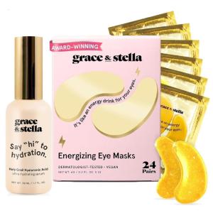 imagegrace ampamp stella Eye Mask Gold 24 Pairs  Hyaluronic Acid Serum Bundle