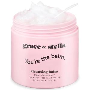 imagegrace ampamp stella Makeup Remover Cleansing Balm  Hydrating Facial Cleanser with Vitamin E for Soft Nourished Skin  Melt Stubborn Waterproof Make Up Mascara Eye Liner  Vegan Skincare 102g 43 ozCleansing Balm 125 ml