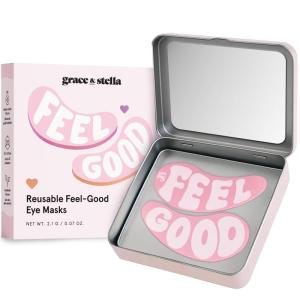 imagegrace ampamp stella Reusable Eye Patches 1 Pair  Silicone Reusable Under Eye Patches for Dark Circles  Up to 1 Year of Daily Use With Tin Case  Puffy Eyes Treatment for Women  Vegan Cruelty Free
