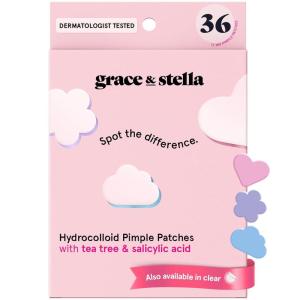 imagegrace ampamp stella Award Winning MultiSize Pimple Patches for Face  Dermatologist Tested Acne Patches for Face  Hydrocolloid Patch for Breakouts Whiteheads  Vegan Pimple Patch Clear 72 PackPack of 36