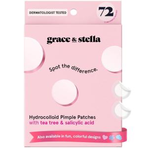 imagegrace ampamp stella Award Winning MultiSize Pimple Patches for Face  Dermatologist Tested Acne Patches for Face  Hydrocolloid Patch for Breakouts Whiteheads  Vegan Pimple Patch Clear 72 Pack72 Count Pack of 1